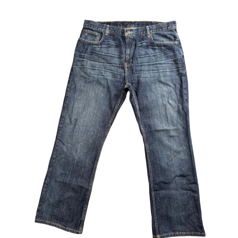 Tommy Hilfiger Bootcut Jeans‎ Mens 38x30 Blue Dark Wash Denim